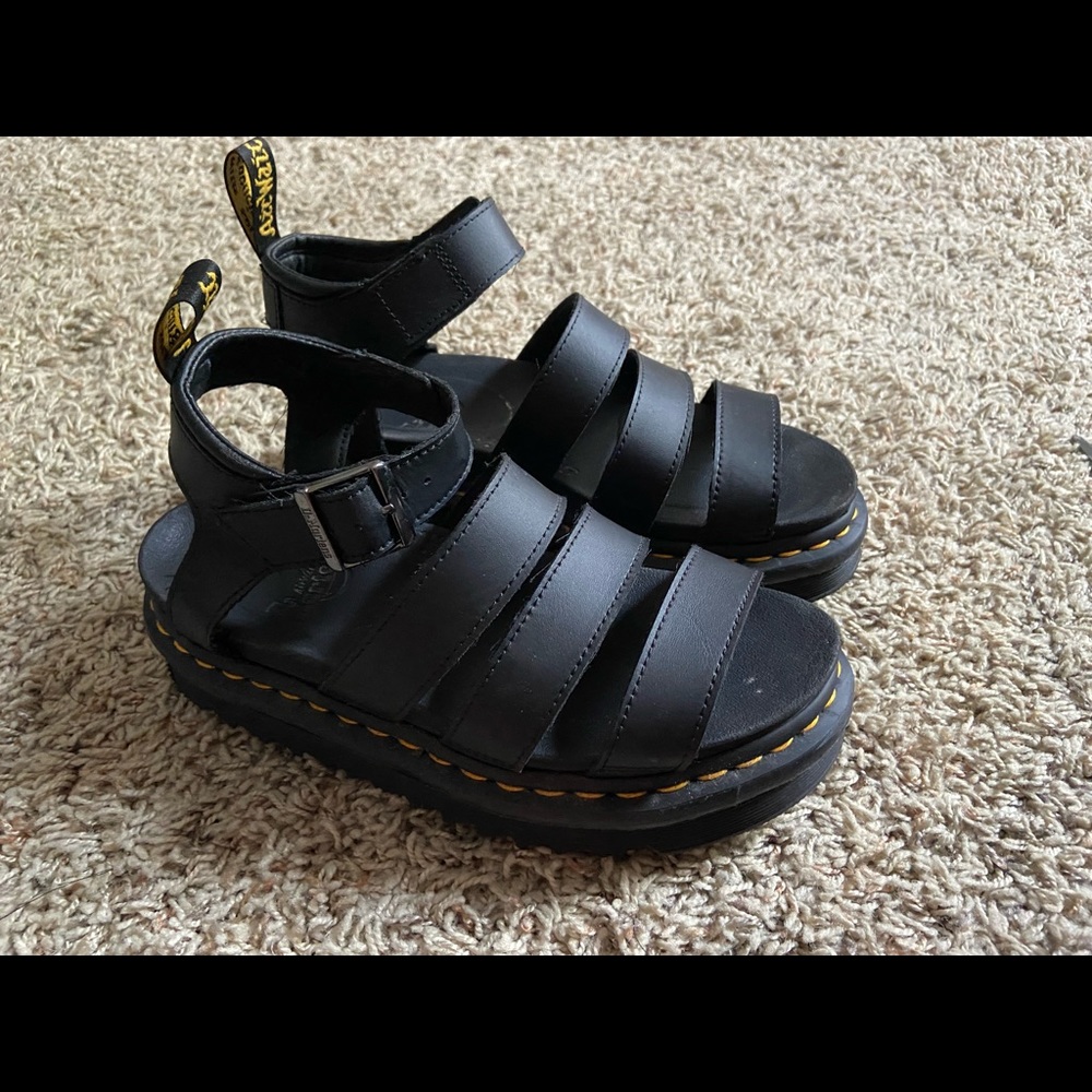 Dr Martens BLAIRE HYDRO LEATHER GLADIATOR SANDALS